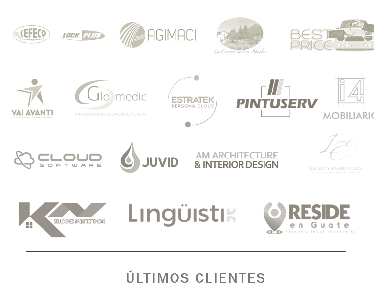Últimos Clientes - Emarketing.gt
